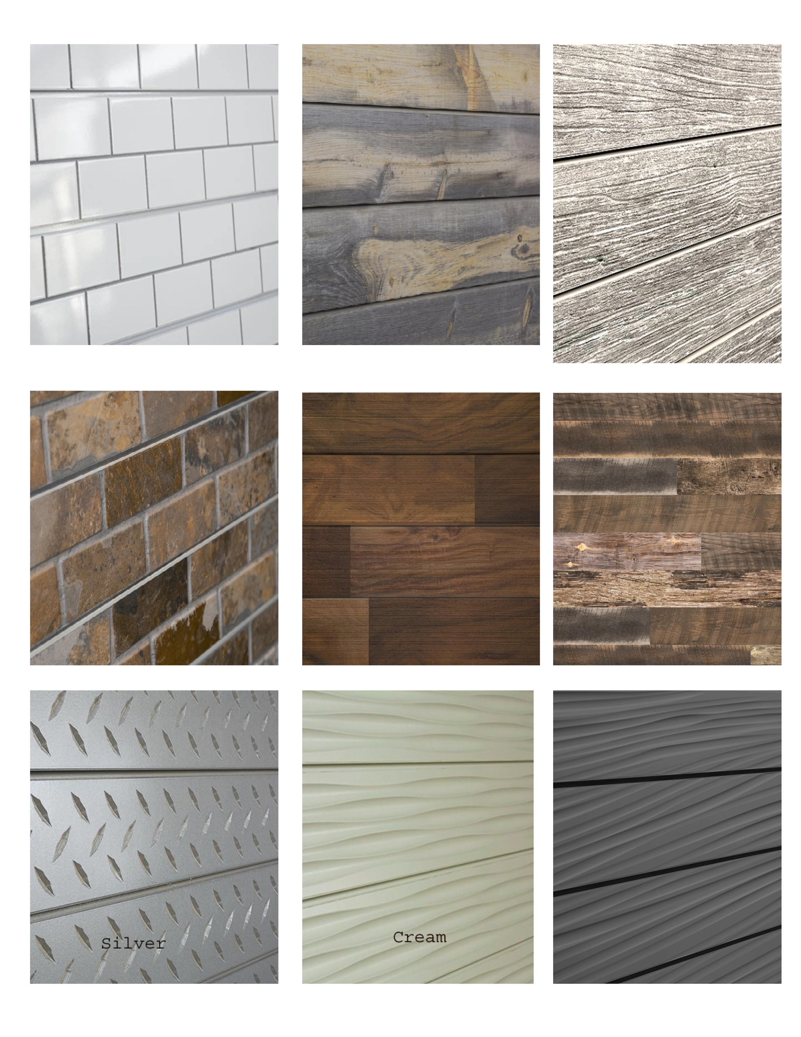 3D Textured Slatwall Panels